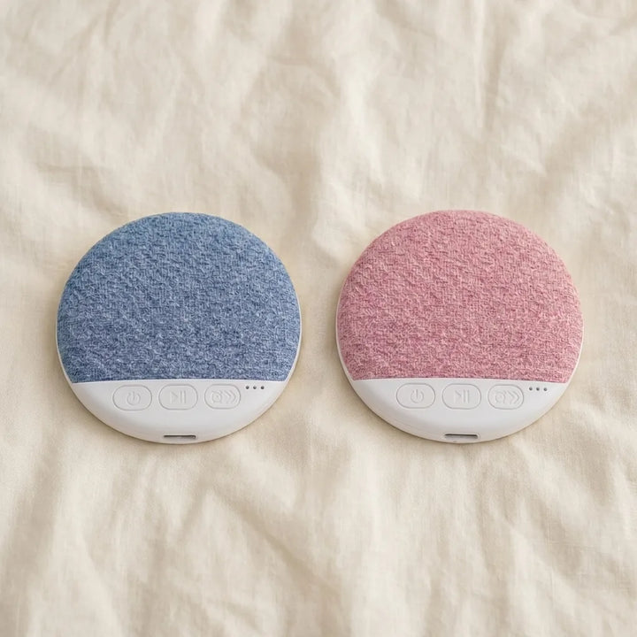Sleepwisp pillow speaker in blue and pink